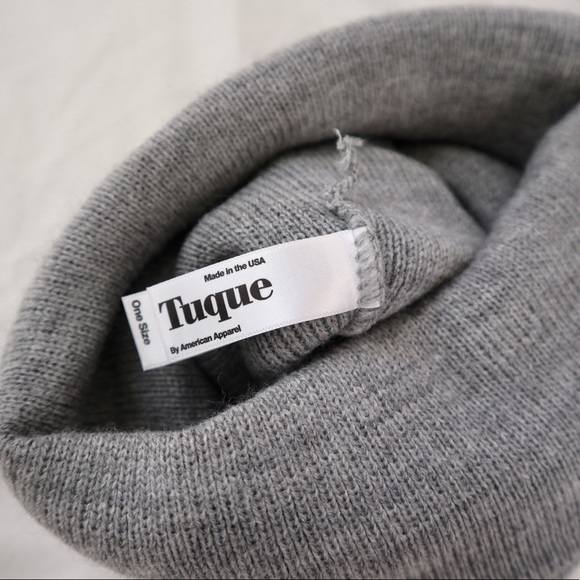 AMERICAN APPAREL Gender-Neutral Grey Toque - Picture 3 of 5